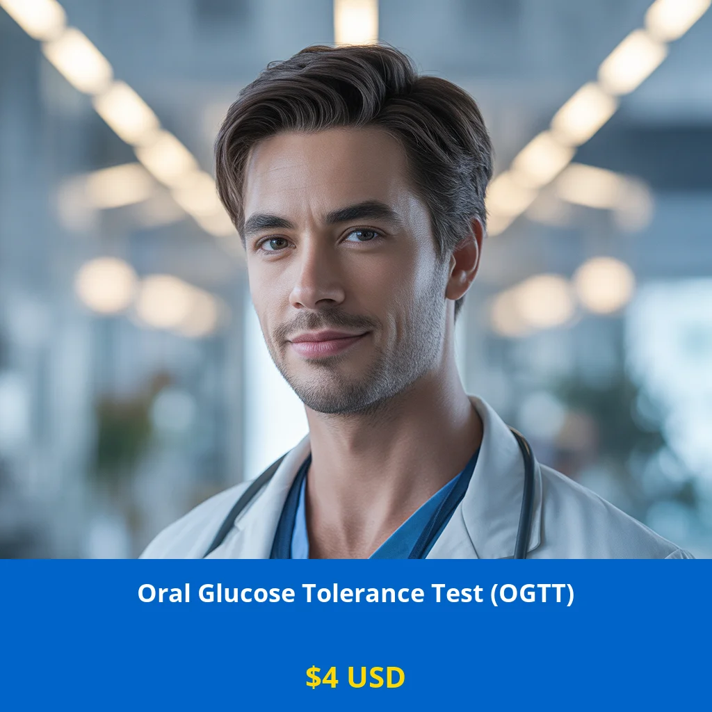 Get comprehensive diabetes screening with Oral Glucose Tolerance Test (OGTT) for only $4 USD across USA. Early detection of prediabetes and diabetes in major cities including New York