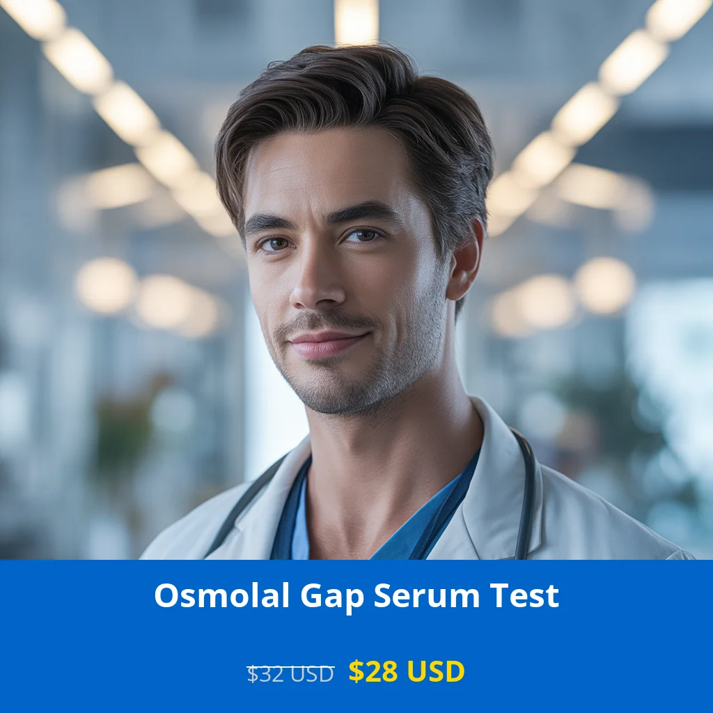 Get the Osmolal Gap Serum Test for only $28 USD in USA. Same-day results available for metabolic disorder screening. Book now at GGC DNA locations in New York