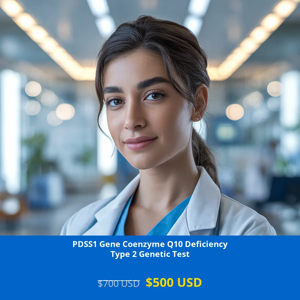 Get comprehensive PDSS1 Gene Coenzyme Q10 Deficiency Type 2 NGS Genetic DNA testing for only $500 in USA. Early detection of rare neurological disorders through advanced NGS technology. Available in New York