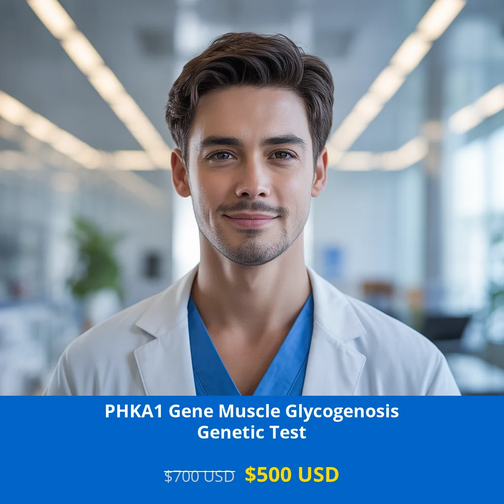 Get comprehensive PHKA1 Gene Muscle Glycogenosis NGS Genetic DNA Testing for only $500 USD in USA. Advanced NGS technology detects metabolic disorders affecting muscle function. Available in major cities including New York