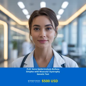 Get comprehensive PLEC Gene testing for Epidermolysis Bullosa Simplex with Muscular Dystrophy in USA for only $500. Our NGS genetic DNA test provides accurate diagnosis for neurological disorders. Available in New York