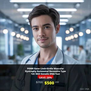 POMK Gene Limb-Girdle Muscular Dystrophy Type 12C NGS DNA Test - $500 USA | Comprehensive Genetic Testing for Neurological Disorders