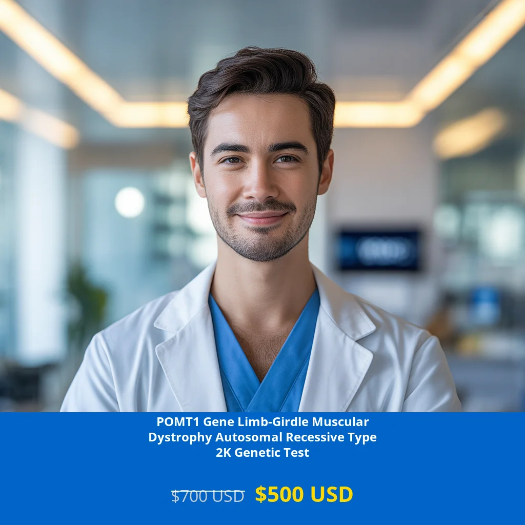 Get comprehensive POMT1 Gene Limb-Girdle Muscular Dystrophy Type 2K NGS Genetic DNA Testing for only $500 USD. Advanced NGS technology detects autosomal recessive muscular dystrophy mutations. Available in New York