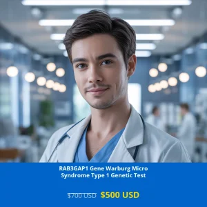 Get comprehensive RAB3GAP1 Gene Warburg Micro Syndrome Type 1 NGS Genetic DNA testing for $500 USD in USA. Early detection of rare neurological disorders through advanced NGS technology. Available in New York