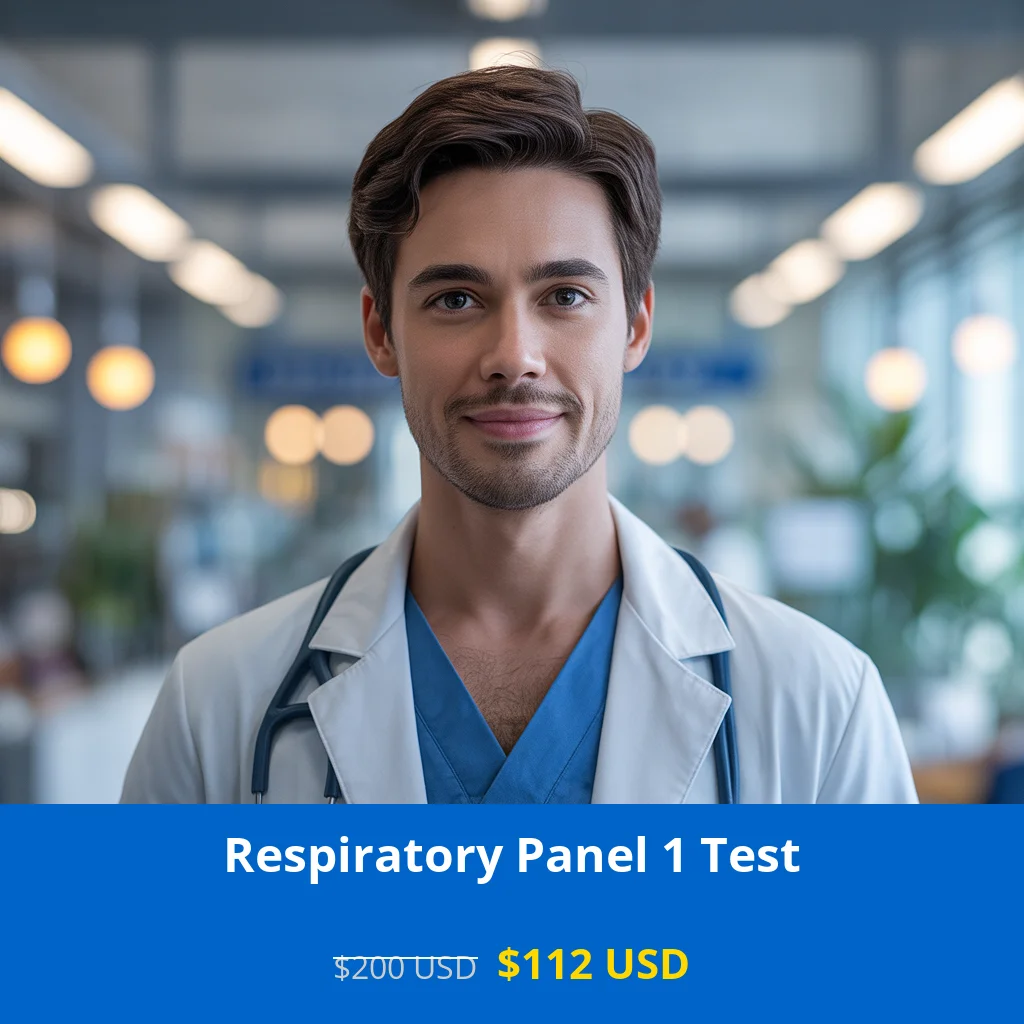 Get comprehensive respiratory infection testing with our Respiratory Panel 1 Test for only $112 USD. Detect influenza A & B and rhinovirus using advanced Real Time PCR technology. Available across major US cities including New York