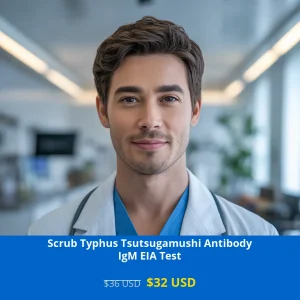 Get accurate Scrub Typhus Tsutsugamushi Antibody IgM EIA testing for only $32 USD in USA. Same-day results available at GGC DNA locations nationwide. Detect Orientia tsutsugamushi infections early with our advanced EIA methodology. Book your test today in New York