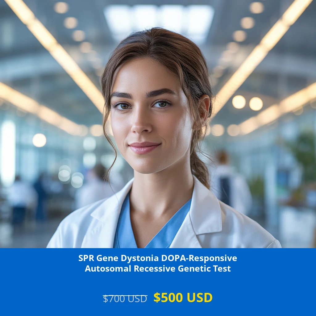Get comprehensive SPR Gene Dystonia DOPA-Responsive Autosomal Recessive NGS Genetic DNA testing for only $500 USD in USA. Early diagnosis for movement disorders