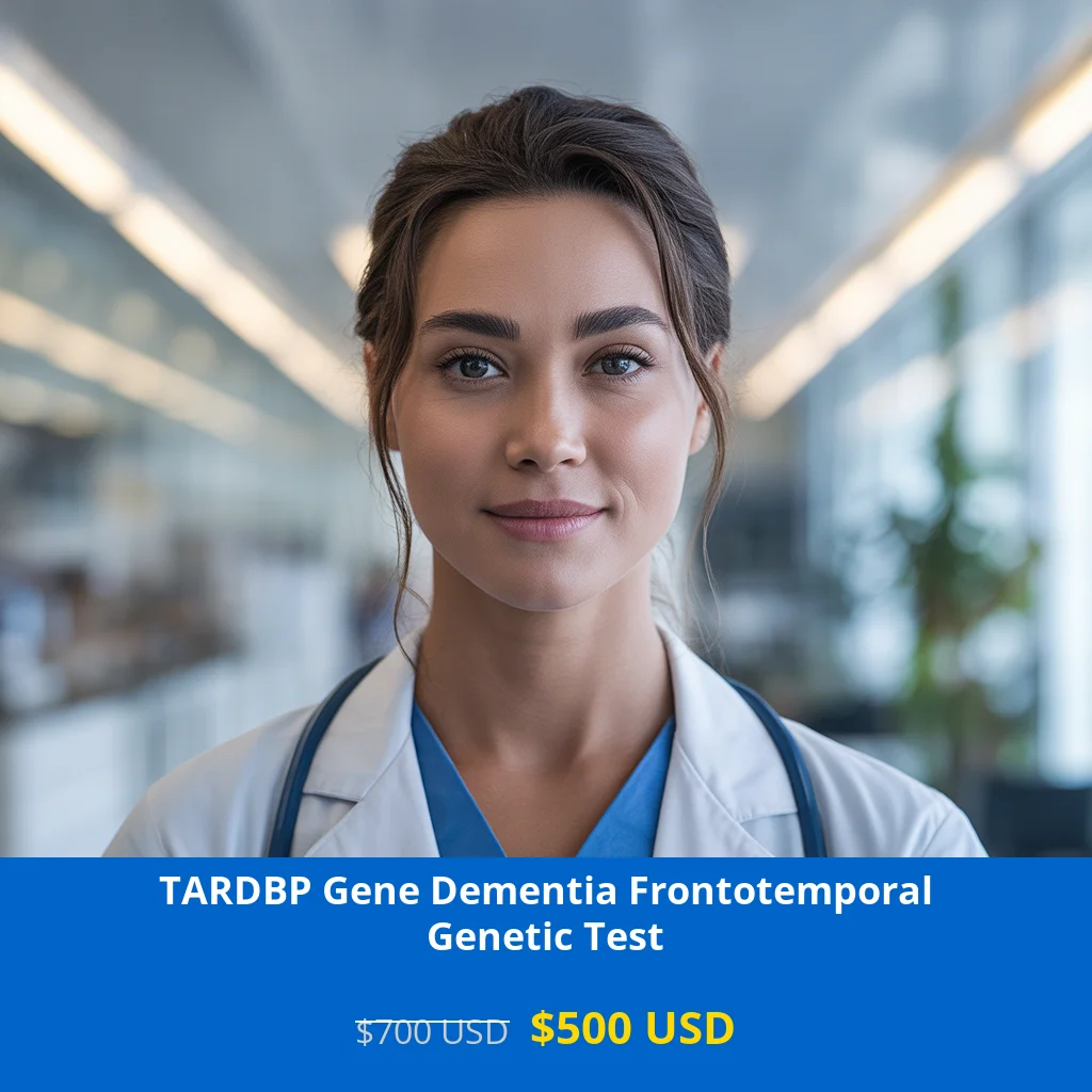 Get comprehensive TARDBP Gene Dementia Frontotemporal NGS Genetic DNA Test for only $500 USD. Advanced NGS technology detects frontotemporal dementia genetic markers. Available across major US cities including New York