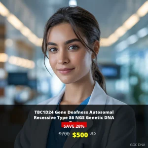 TBC1D24 Gene Deafness Test | Autosomal Recessive Type 86 DNA Analysis | $500 USD | USA