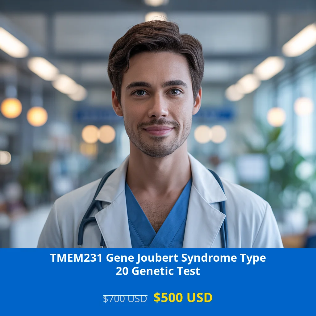 Get comprehensive TMEM231 Gene Joubert Syndrome Type 20 NGS Genetic DNA Test for only $500 in USA. Advanced neurological disorder screening using NGS technology. Available in New York