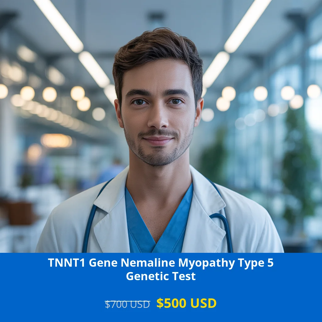 Get comprehensive TNNT1 Gene Nemaline Myopathy Type 5 NGS Genetic DNA testing for only $500 USD in USA. Early detection of rare neuromuscular disorders through advanced NGS technology. Available in New York