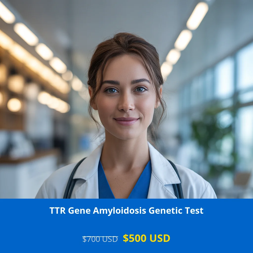 Comprehensive TTR Gene Amyloidosis NGS Genetic DNA Test available for $500 in USA. Detect hereditary transthyretin amyloidosis mutations using advanced next-generation sequencing technology. Early diagnosis helps prevent neurological damage and cardiac complications. Book your test today in major cities including New York